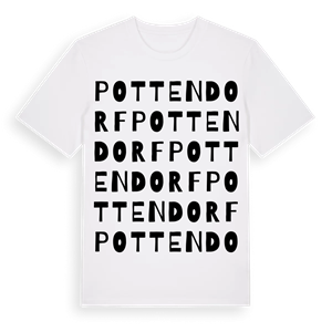Pottendorf ordlek t-shirt – ekologisk bomull t-shirt från Pinshirt