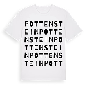 Pottenstein ordlek t-shirt – ekologisk bomull t-shirt från Pinshirt