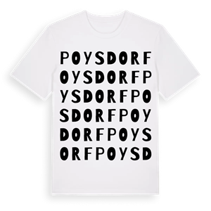 Poysdorf ordlek t-shirt – ekologisk bomull t-shirt från Pinshirt