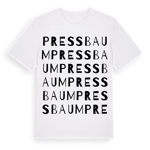 Pressbaum ordlek t-shirt – ekologisk bomull t-shirt från Pinshirt