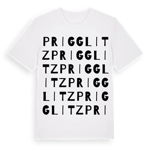Prigglitz ordlek t-shirt – ekologisk bomull t-shirt från Pinshirt