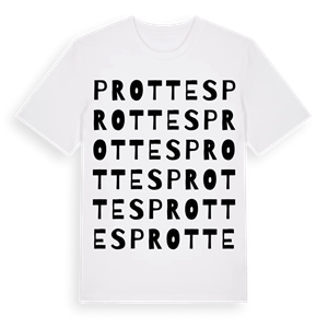 Prottes ordlek t-shirt – ekologisk bomull t-shirt från Pinshirt