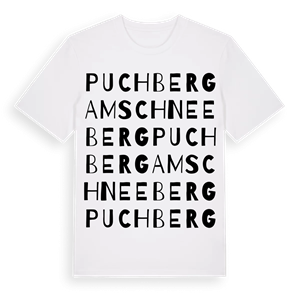 Puchberg am Schneeberg ordlek t-shirt – ekologisk bomull t-shirt från Pinshirt