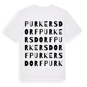 Purkersdorf ordlek t-shirt – ekologisk bomull t-shirt från Pinshirt