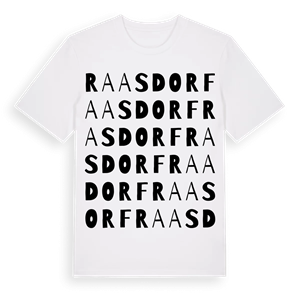 Raasdorf ordlek t-shirt – ekologisk bomull t-shirt från Pinshirt