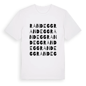 Randegg ordlek t-shirt – ekologisk bomull t-shirt från Pinshirt