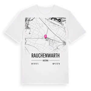 Rauchenwarth karta t-shirt – ekologisk bomull t-shirt från Pinshirt