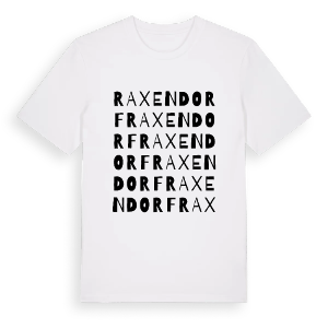 Raxendorf ordlek t-shirt – ekologisk bomull t-shirt från Pinshirt