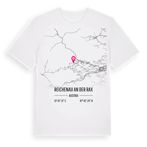 Reichenau an der Rax karta t-shirt – ekologisk bomull t-shirt från Pinshirt