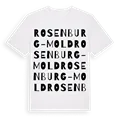 Rosenburg-Mold ordlek t-shirt