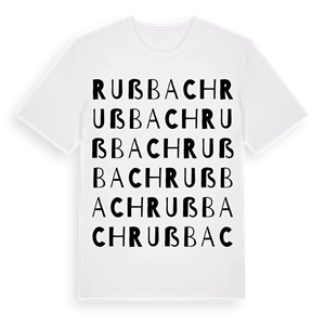 Rußbach ordlek t-shirt – ekologisk bomull t-shirt från Pinshirt