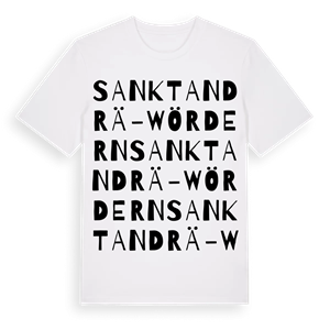 Sankt Andrä-Wördern ordlek t-shirt – ekologisk bomull t-shirt från Pinshirt