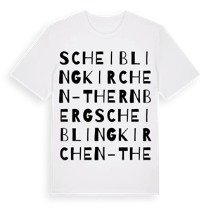 Scheiblingkirchen-Thernberg ordlek t-shirt – ekologisk bomull t-shirt från Pinshirt