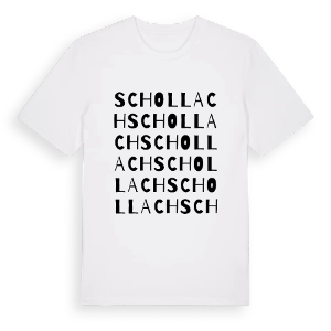 Schollach ordlek t-shirt – ekologisk bomull t-shirt från Pinshirt