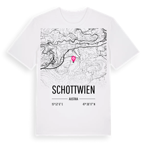 Schottwien karta t-shirt – ekologisk bomull t-shirt från Pinshirt