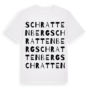 Schrattenberg ordlek t-shirt – ekologisk bomull t-shirt från Pinshirt