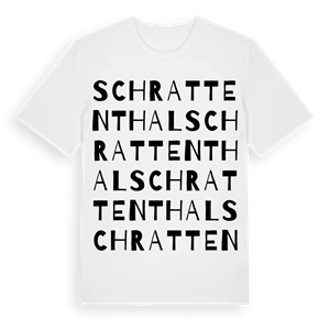 Schrattenthal ordlek t-shirt – ekologisk bomull t-shirt från Pinshirt