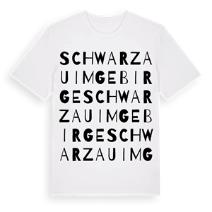 Schwarzau im Gebirge ordlek t-shirt – ekologisk bomull t-shirt från Pinshirt