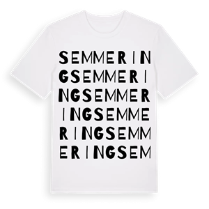 Semmering ordlek t-shirt – ekologisk bomull t-shirt från Pinshirt