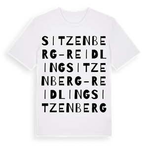 Sitzenberg-Reidling ordlek t-shirt – ekologisk bomull t-shirt från Pinshirt