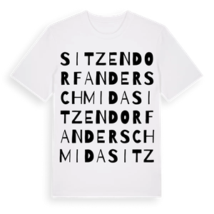 Sitzendorf an der Schmida ordlek t-shirt – ekologisk bomull t-shirt från Pinshirt