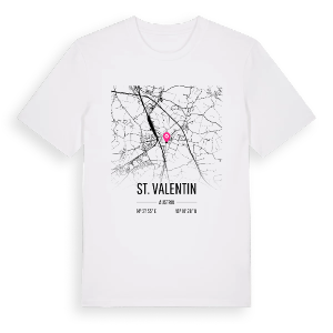 St. Valentin karta t-shirt – ekologisk bomull t-shirt från Pinshirt