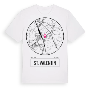 St. Valentin t-shirt – ekologisk bomull t-shirt från Pinshirt