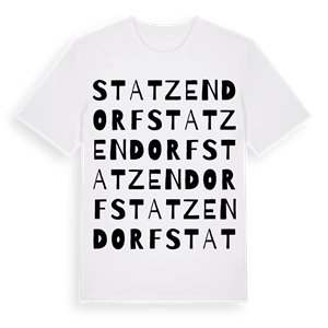 Statzendorf ordlek t-shirt – ekologisk bomull t-shirt från Pinshirt