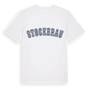 Stockerau college t-shirt – ekologisk bomull t-shirt från Pinshirt