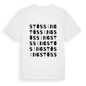 Stössing ordlek t-shirt – ekologisk bomull t-shirt från Pinshirt