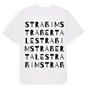Straß im Straßertale ordlek t-shirt – ekologisk bomull t-shirt från Pinshirt