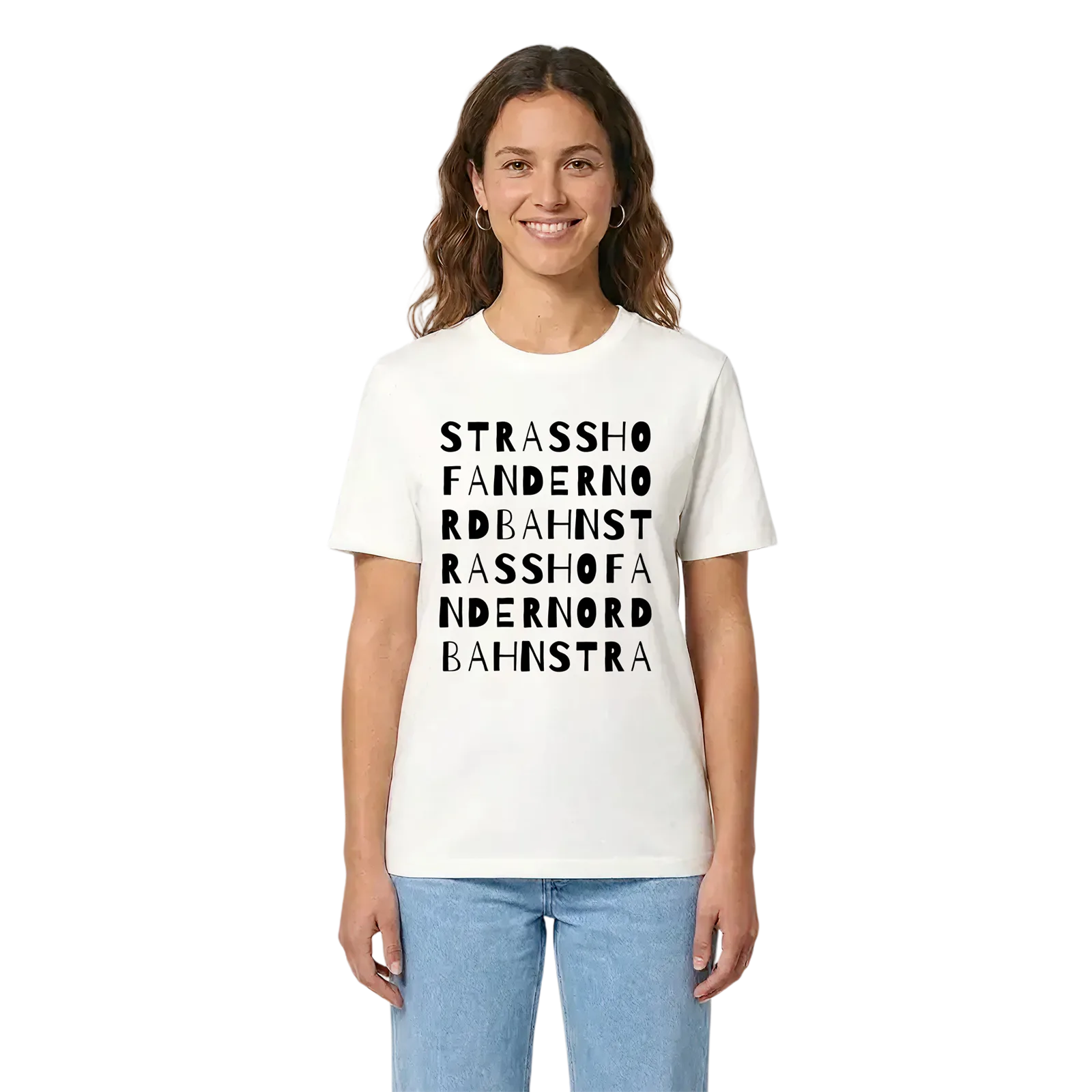 Strasshof an der Nordbahn ordlek t-shirt – White, i miljö