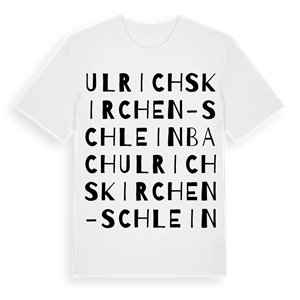 Ulrichskirchen-Schleinbach ordlek t-shirt – ekologisk bomull t-shirt från Pinshirt