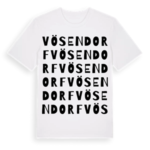 Vösendorf ordlek t-shirt – ekologisk bomull t-shirt från Pinshirt
