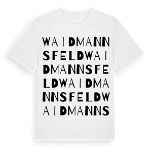 Waidmannsfeld ordlek t-shirt – ekologisk bomull t-shirt från Pinshirt