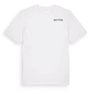 Jag älskar Weiten t-shirt litet tryck – ekologisk bomull t-shirt från Pinshirt