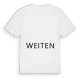 Jag älskar Weiten t-shirt stort tryck