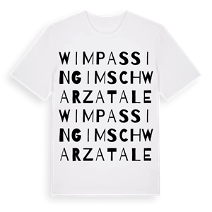 Wimpassing im Schwarzatale ordlek t-shirt – ekologisk bomull t-shirt från Pinshirt