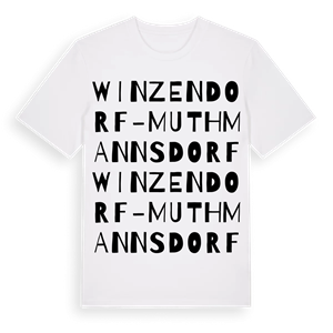 Winzendorf-Muthmannsdorf ordlek t-shirt – ekologisk bomull t-shirt från Pinshirt