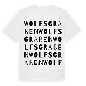 Wolfsgraben ordlek t-shirt – ekologisk bomull t-shirt från Pinshirt