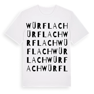 Würflach ordlek t-shirt – ekologisk bomull t-shirt från Pinshirt