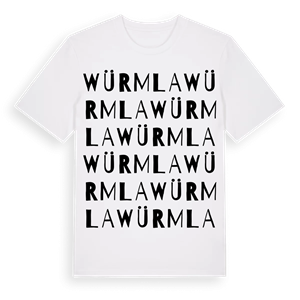 Würmla ordlek t-shirt – ekologisk bomull t-shirt från Pinshirt