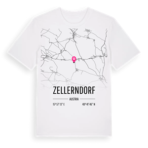 Zellerndorf karta t-shirt – ekologisk bomull t-shirt från Pinshirt