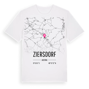 Ziersdorf karta t-shirt – ekologisk bomull t-shirt från Pinshirt