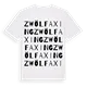 Zwölfaxing ordlek t-shirt