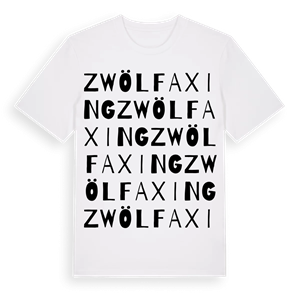 Zwölfaxing ordlek t-shirt – ekologisk bomull t-shirt från Pinshirt