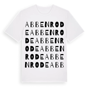 Abbenrode ordlek t-shirt – ekologisk bomull t-shirt från Pinshirt