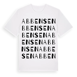 Abbensen ordlek t-shirt – ekologisk bomull t-shirt från Pinshirt