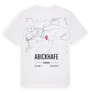 Abickhafe karta t-shirt – ekologisk bomull t-shirt från Pinshirt