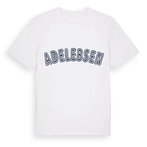Adelebsen college t-shirt – ekologisk bomull t-shirt från Pinshirt